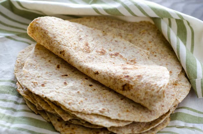 Teljes kiőrlésű tortilla